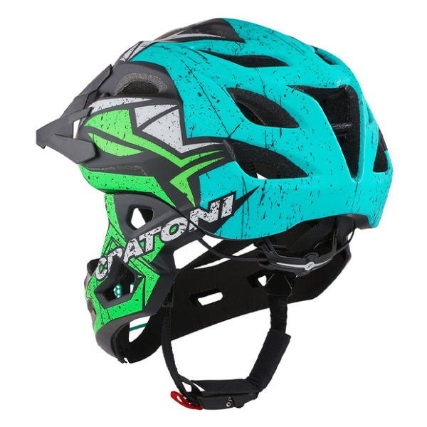 Sisak CRATONI C-Maniac Helmet Pro Black/Lime/Turquoise Matt - S/M (52-56cm) - Image 2